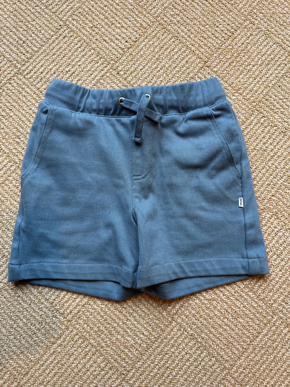 Little Sleepies Blue Knit Drawstring Shorts